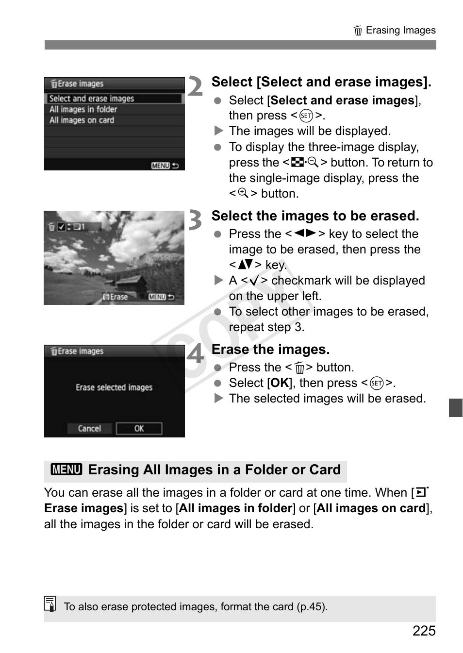 Cop y | Canon EOS Rebel T3i 18-55mm IS II Lens Kit User Manual | Page 225 / 324