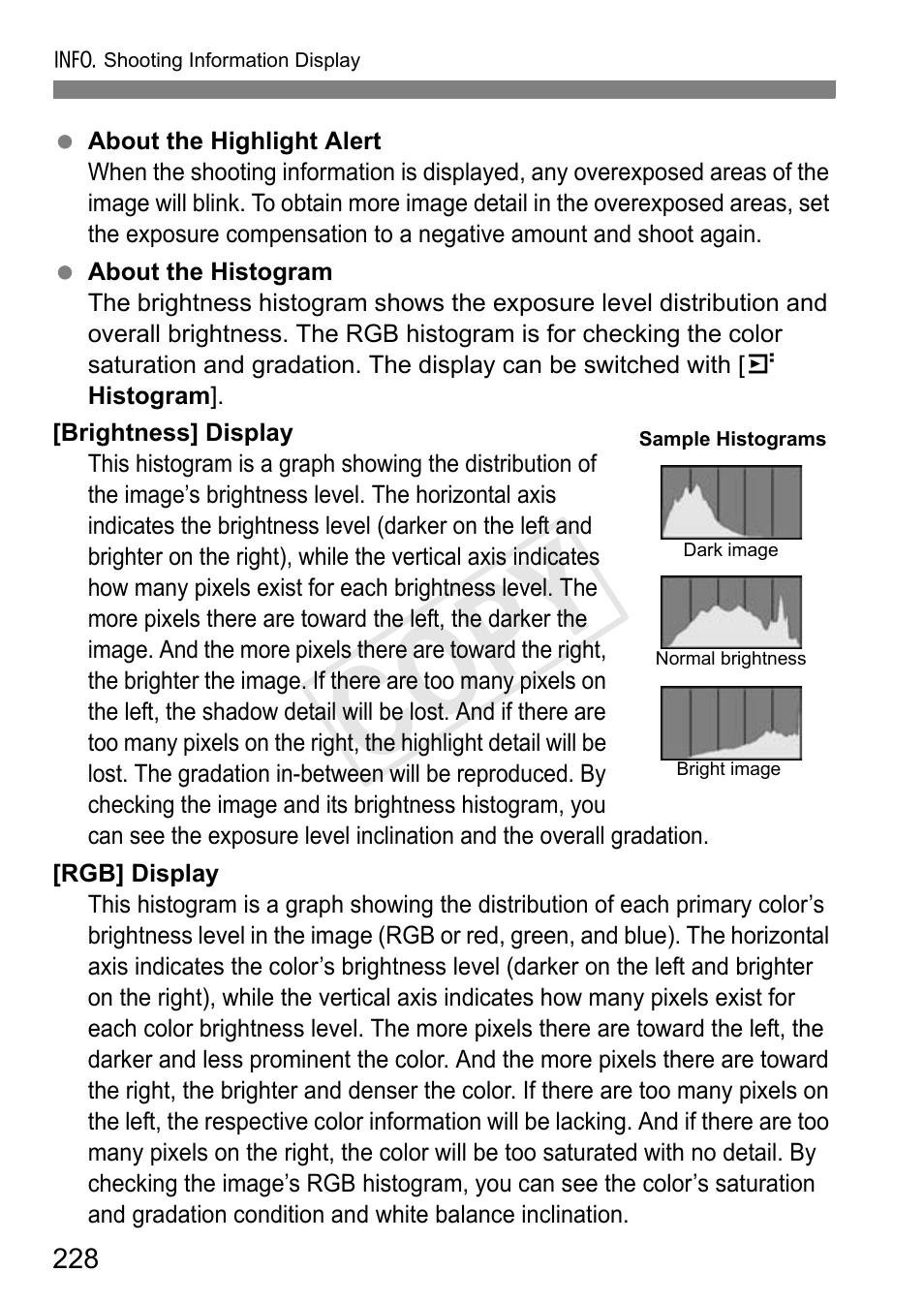 Cop y | Canon EOS Rebel T3i 18-55mm IS II Lens Kit User Manual | Page 228 / 324