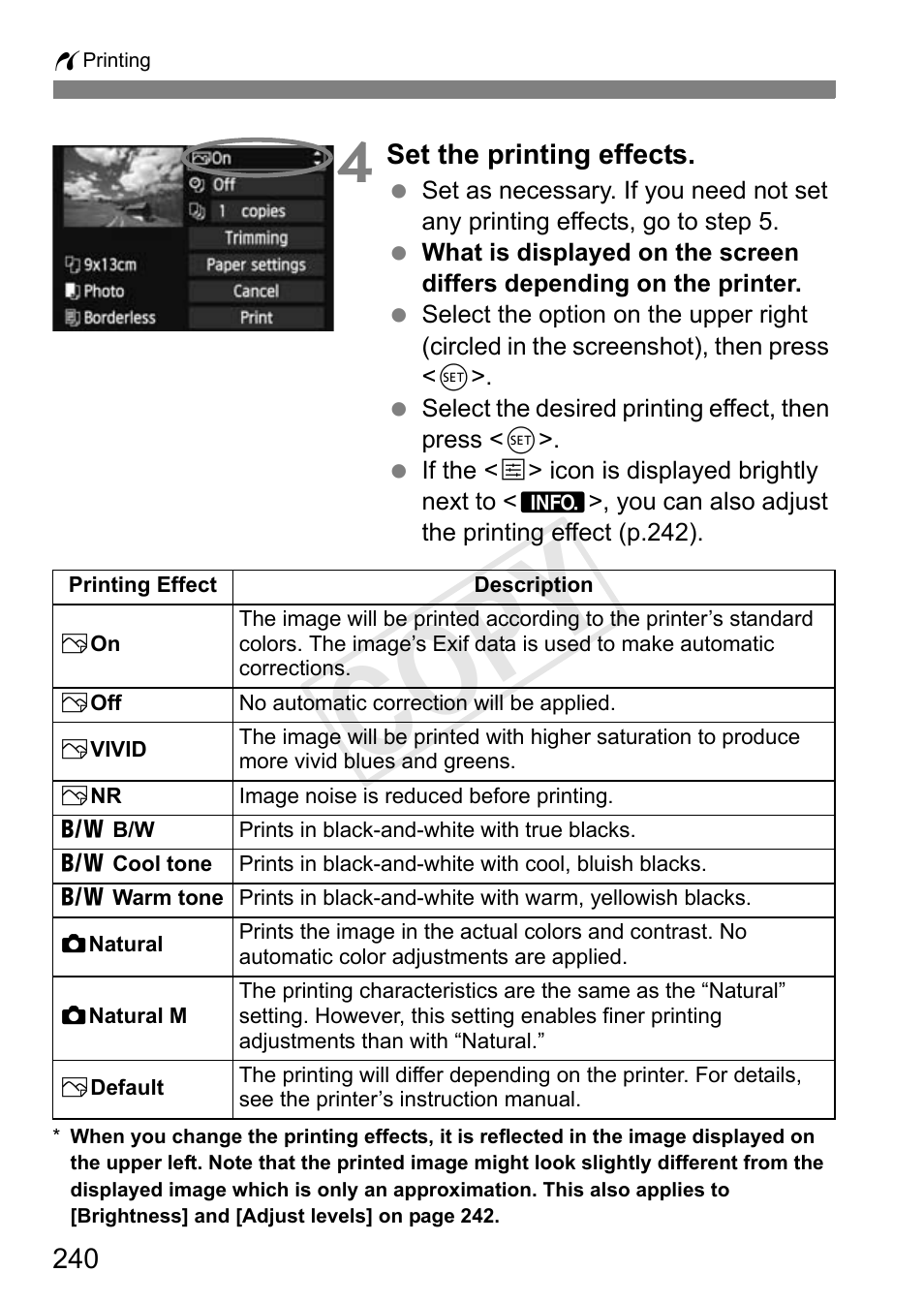 Cop y | Canon EOS Rebel T3i 18-55mm IS II Lens Kit User Manual | Page 240 / 324