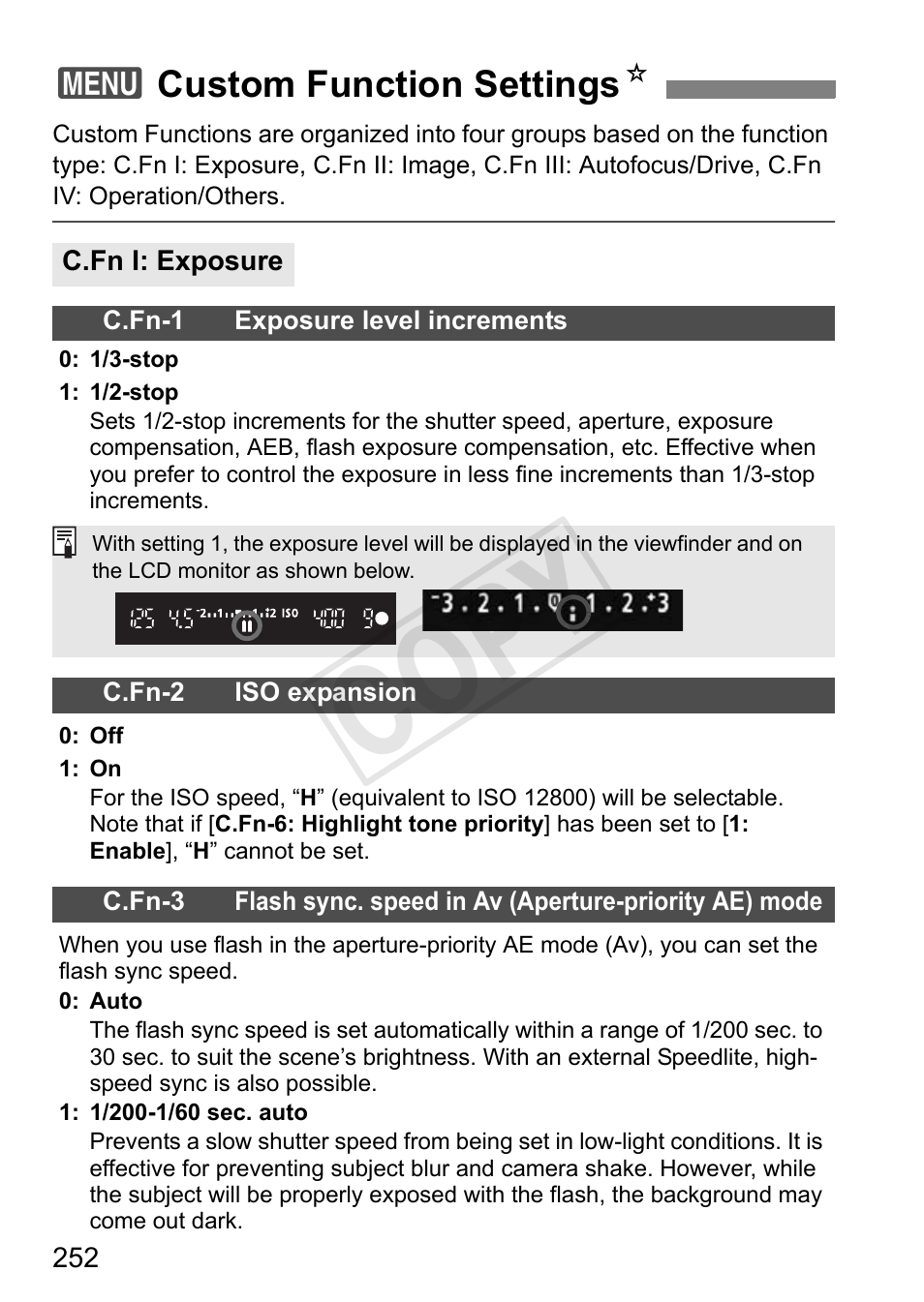 Cop y | Canon EOS Rebel T3i 18-55mm IS II Lens Kit User Manual | Page 252 / 324