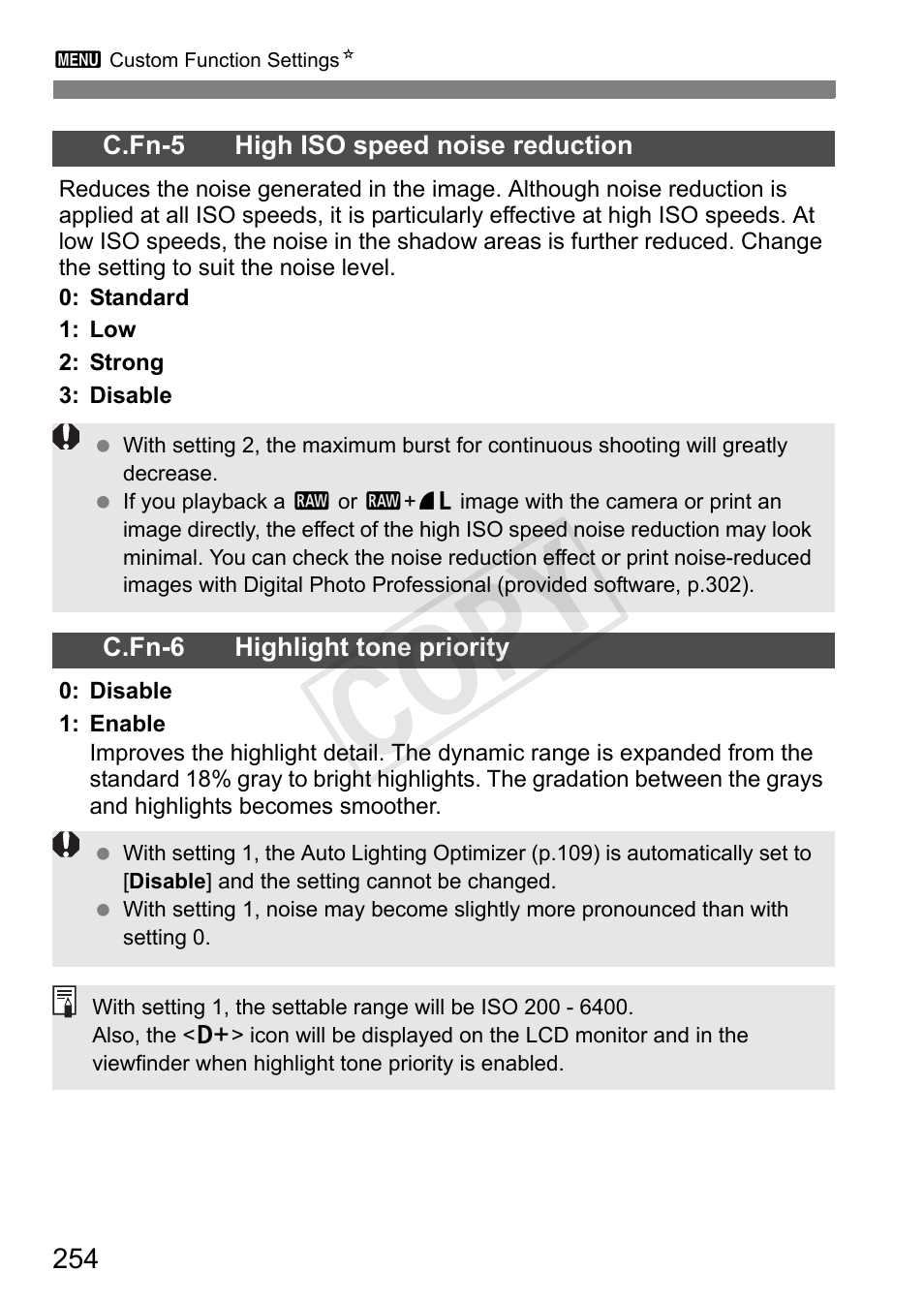 Cop y | Canon EOS Rebel T3i 18-55mm IS II Lens Kit User Manual | Page 254 / 324