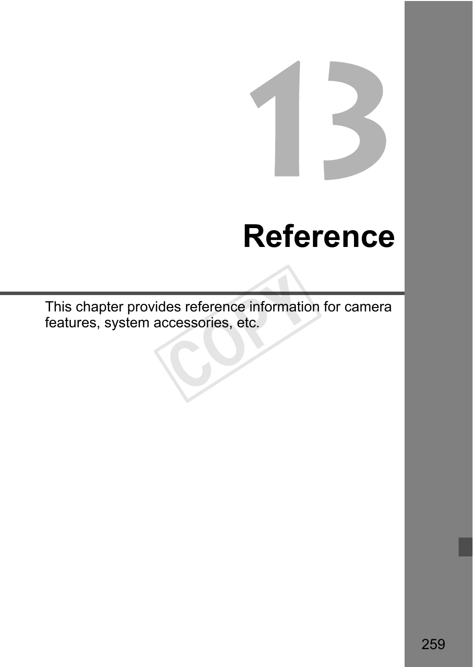 Cop y | Canon EOS Rebel T3i 18-55mm IS II Lens Kit User Manual | Page 259 / 324
