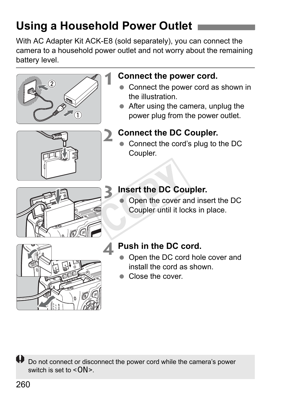 Cop y | Canon EOS Rebel T3i 18-55mm IS II Lens Kit User Manual | Page 260 / 324