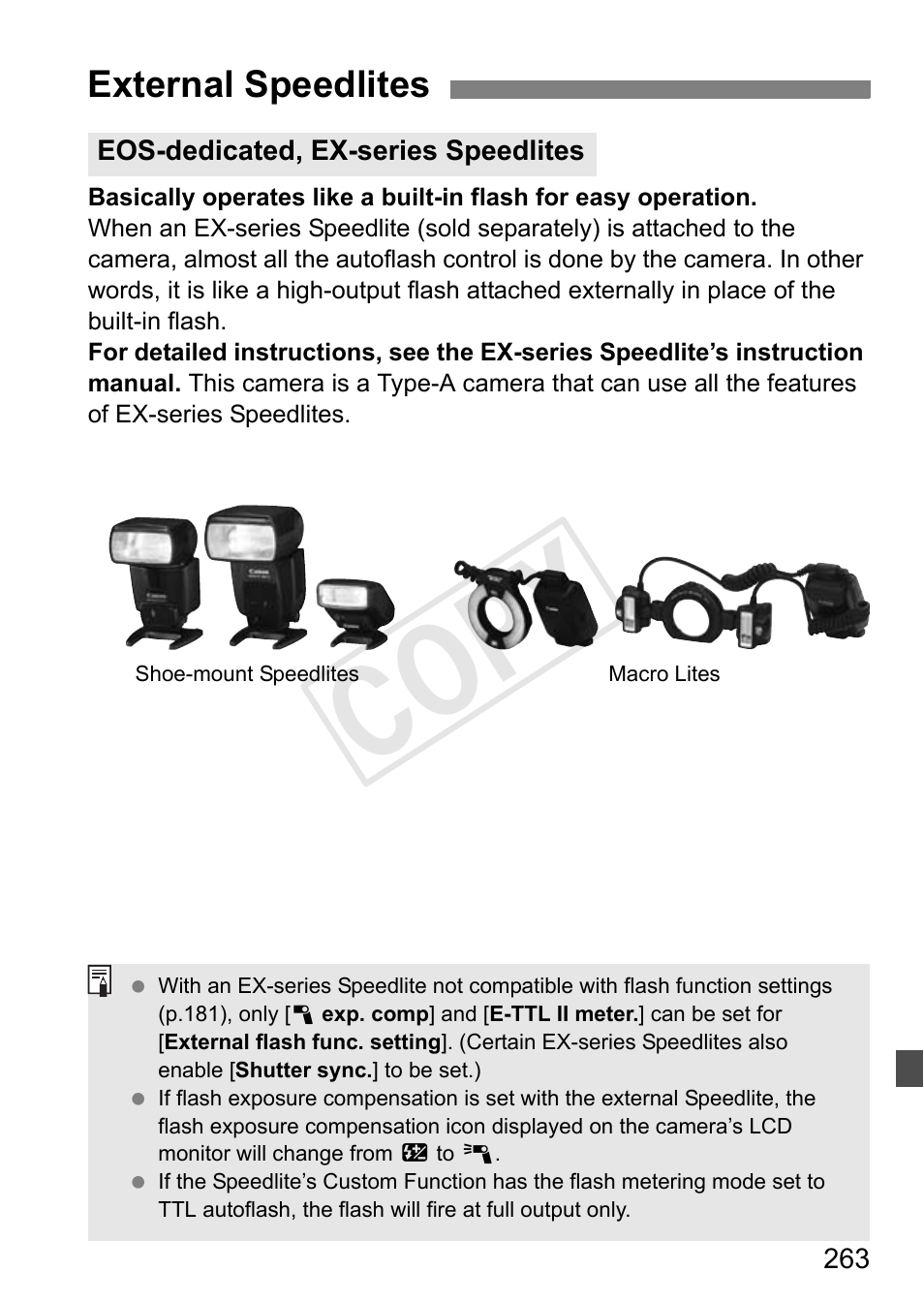 Cop y | Canon EOS Rebel T3i 18-55mm IS II Lens Kit User Manual | Page 263 / 324