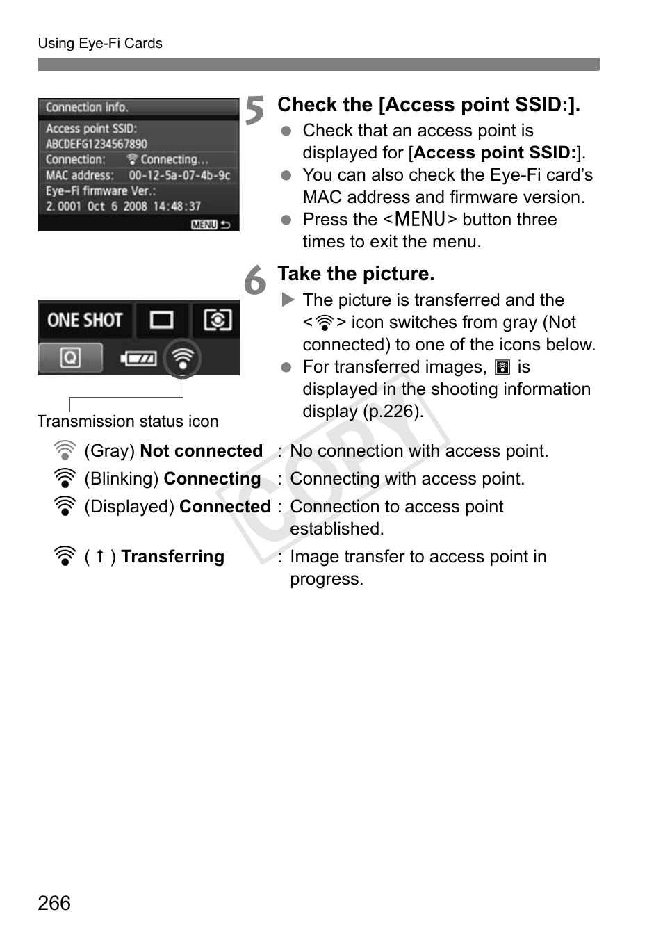 Cop y | Canon EOS Rebel T3i 18-55mm IS II Lens Kit User Manual | Page 266 / 324