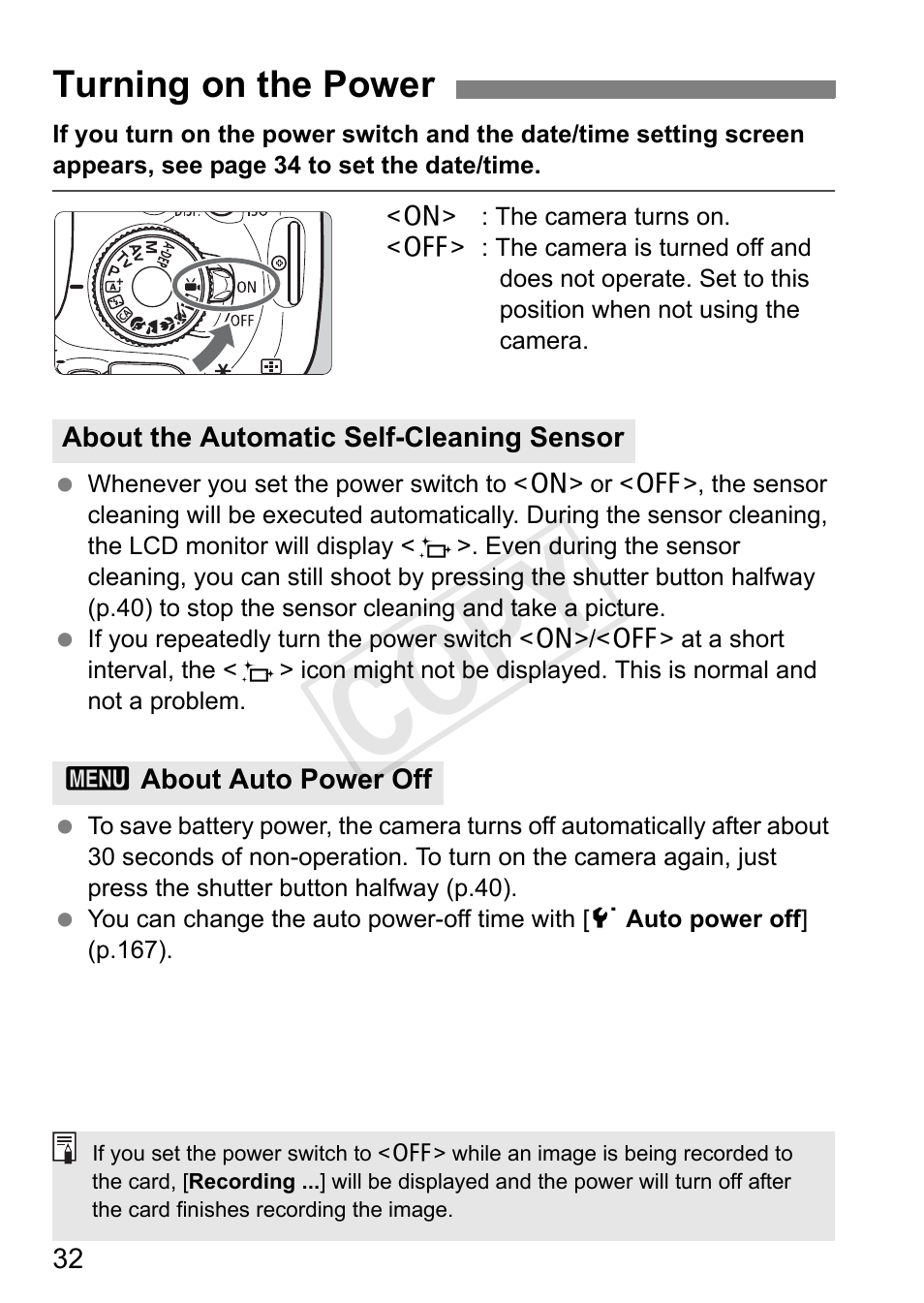 Cop y | Canon EOS Rebel T3i 18-55mm IS II Lens Kit User Manual | Page 32 / 324