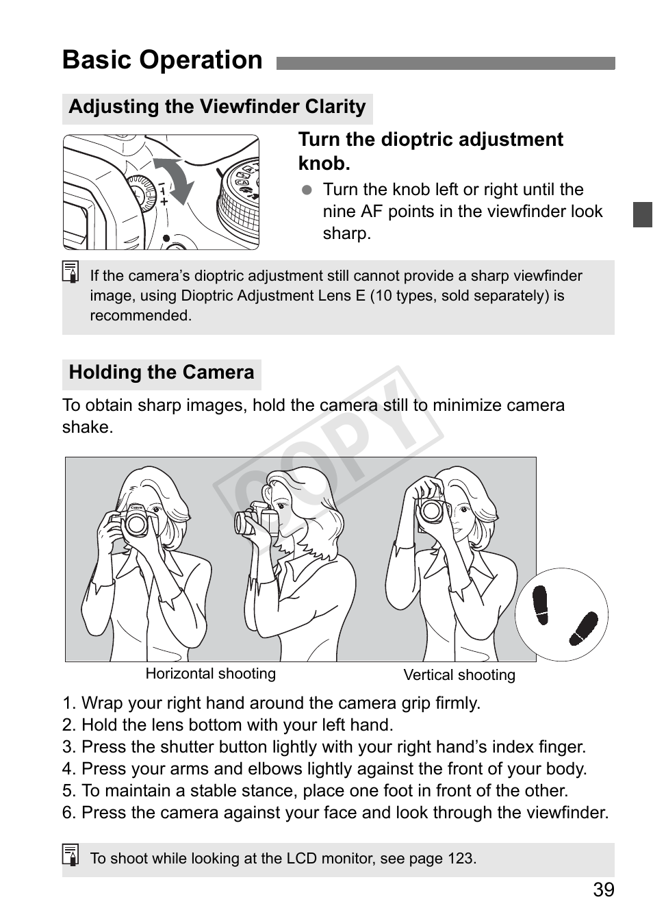 Cop y | Canon EOS Rebel T3i 18-55mm IS II Lens Kit User Manual | Page 39 / 324