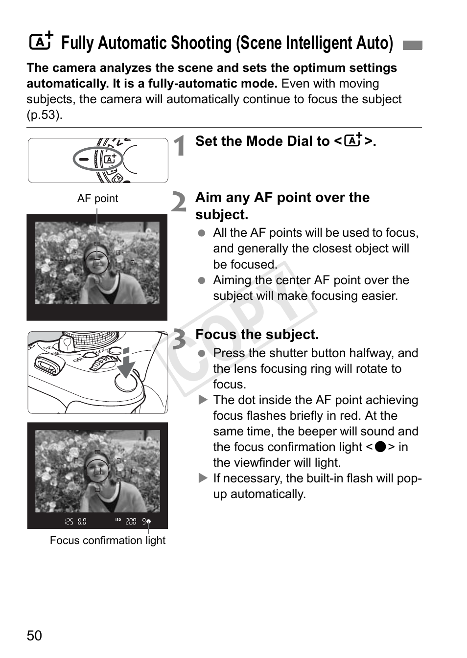 Cop y | Canon EOS Rebel T3i 18-55mm IS II Lens Kit User Manual | Page 50 / 324