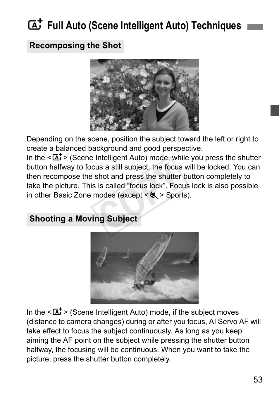 Cop y | Canon EOS Rebel T3i 18-55mm IS II Lens Kit User Manual | Page 53 / 324