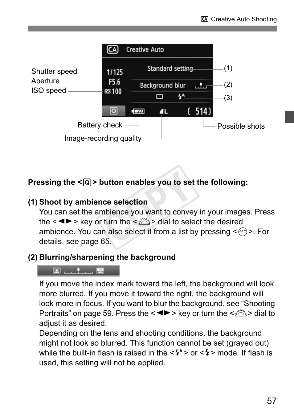 Cop y | Canon EOS Rebel T3i 18-55mm IS II Lens Kit User Manual | Page 57 / 324