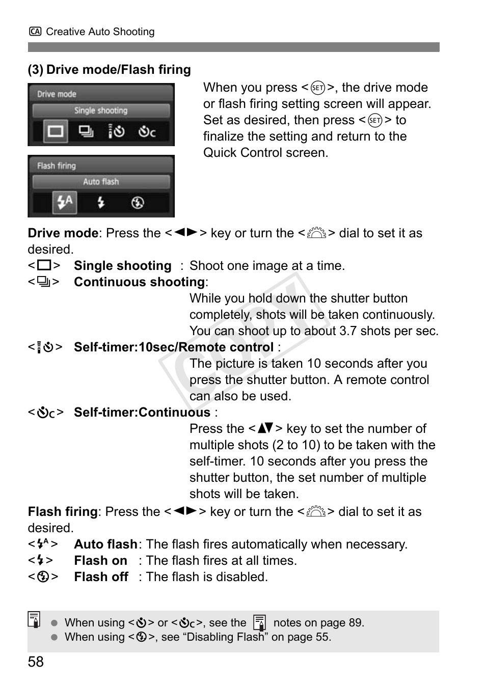 Cop y | Canon EOS Rebel T3i 18-55mm IS II Lens Kit User Manual | Page 58 / 324