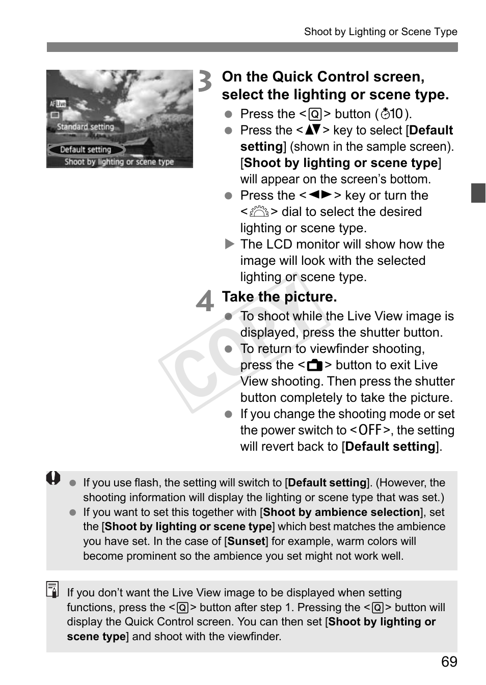Cop y | Canon EOS Rebel T3i 18-55mm IS II Lens Kit User Manual | Page 69 / 324