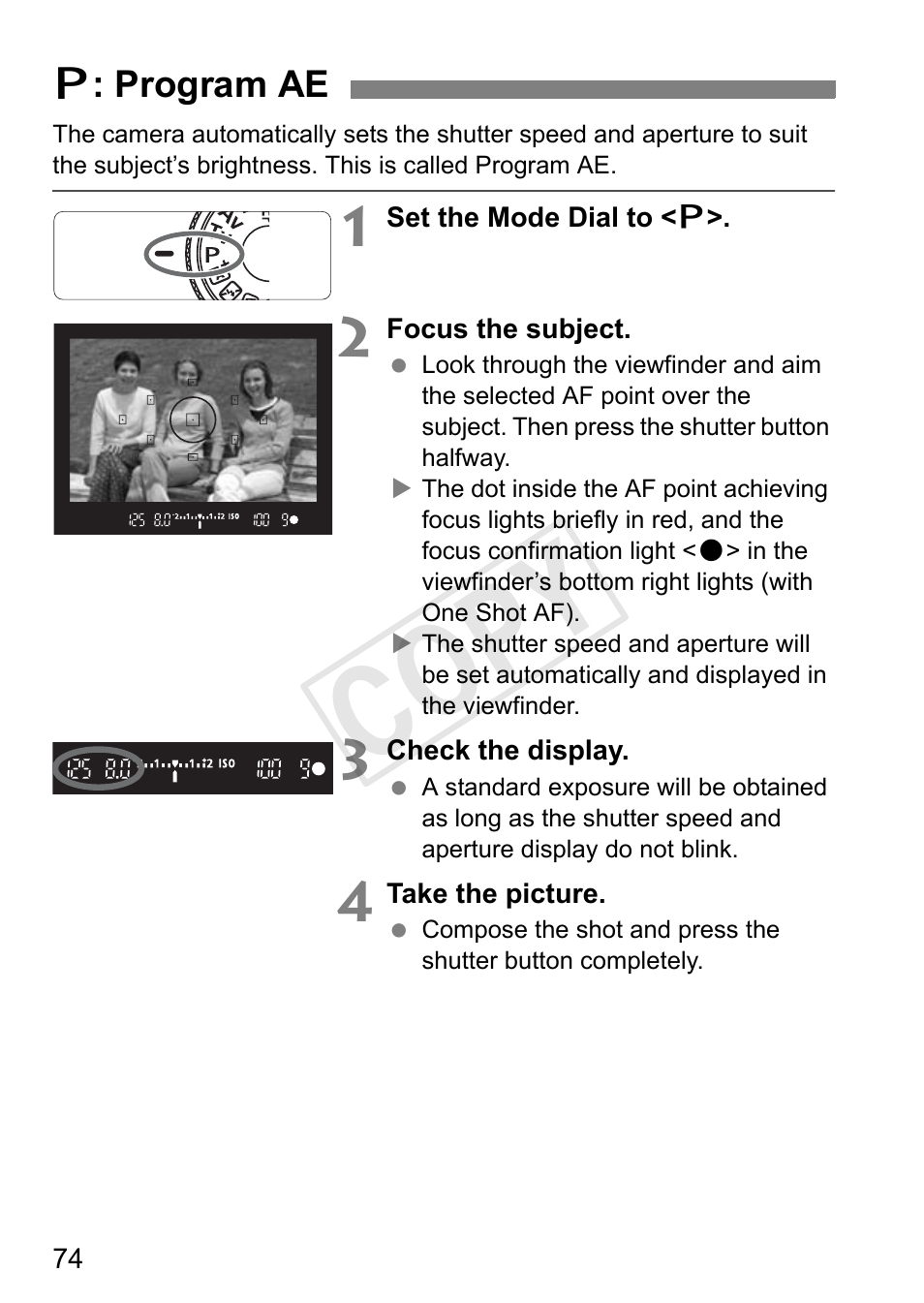Cop y | Canon EOS Rebel T3i 18-55mm IS II Lens Kit User Manual | Page 74 / 324