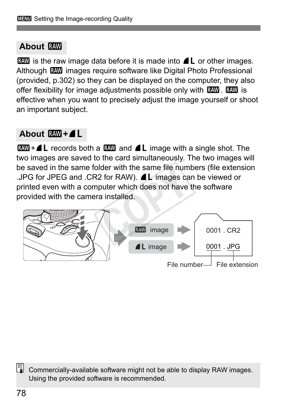 Cop y | Canon EOS Rebel T3i 18-55mm IS II Lens Kit User Manual | Page 78 / 324