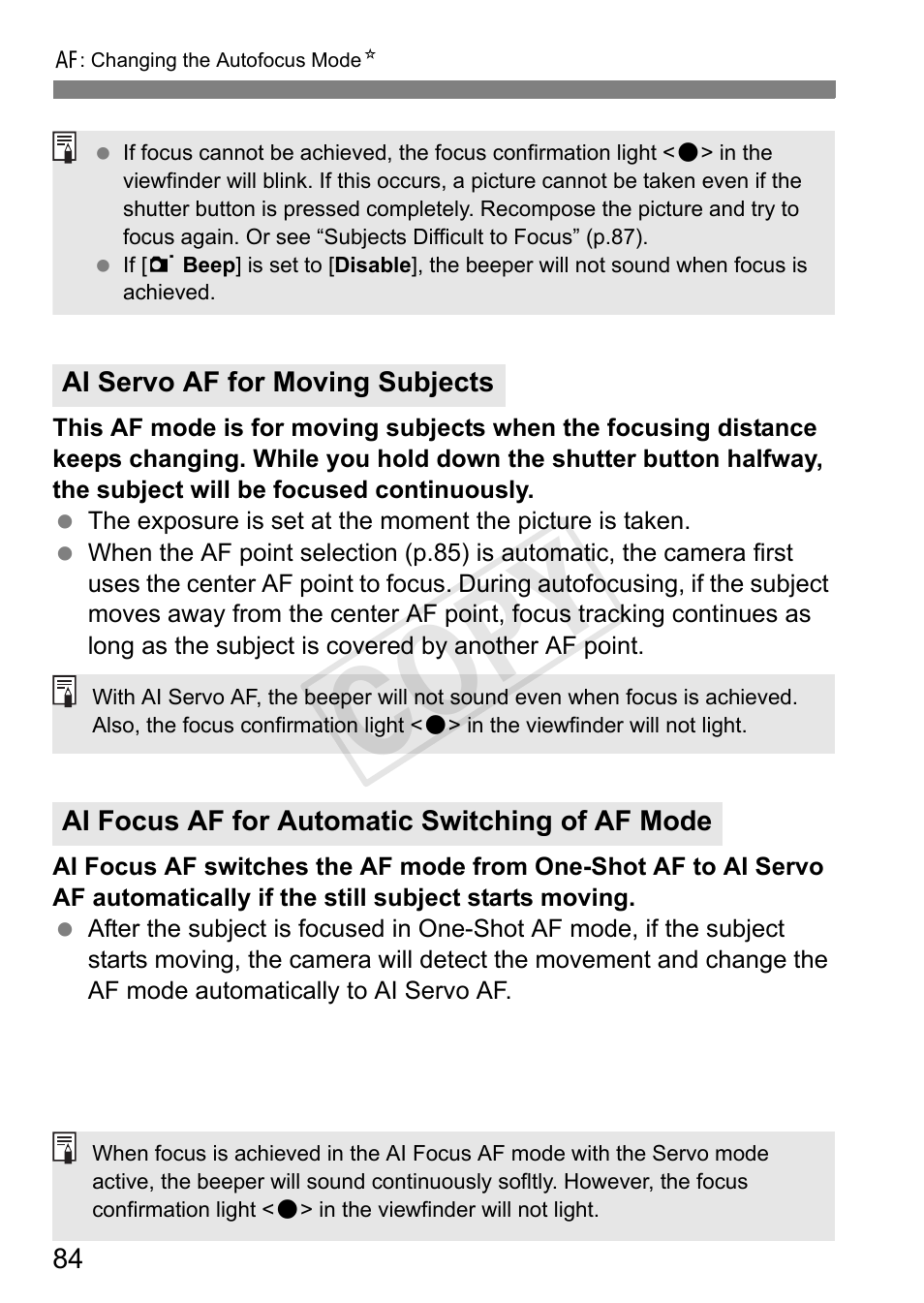 Cop y | Canon EOS Rebel T3i 18-55mm IS II Lens Kit User Manual | Page 84 / 324