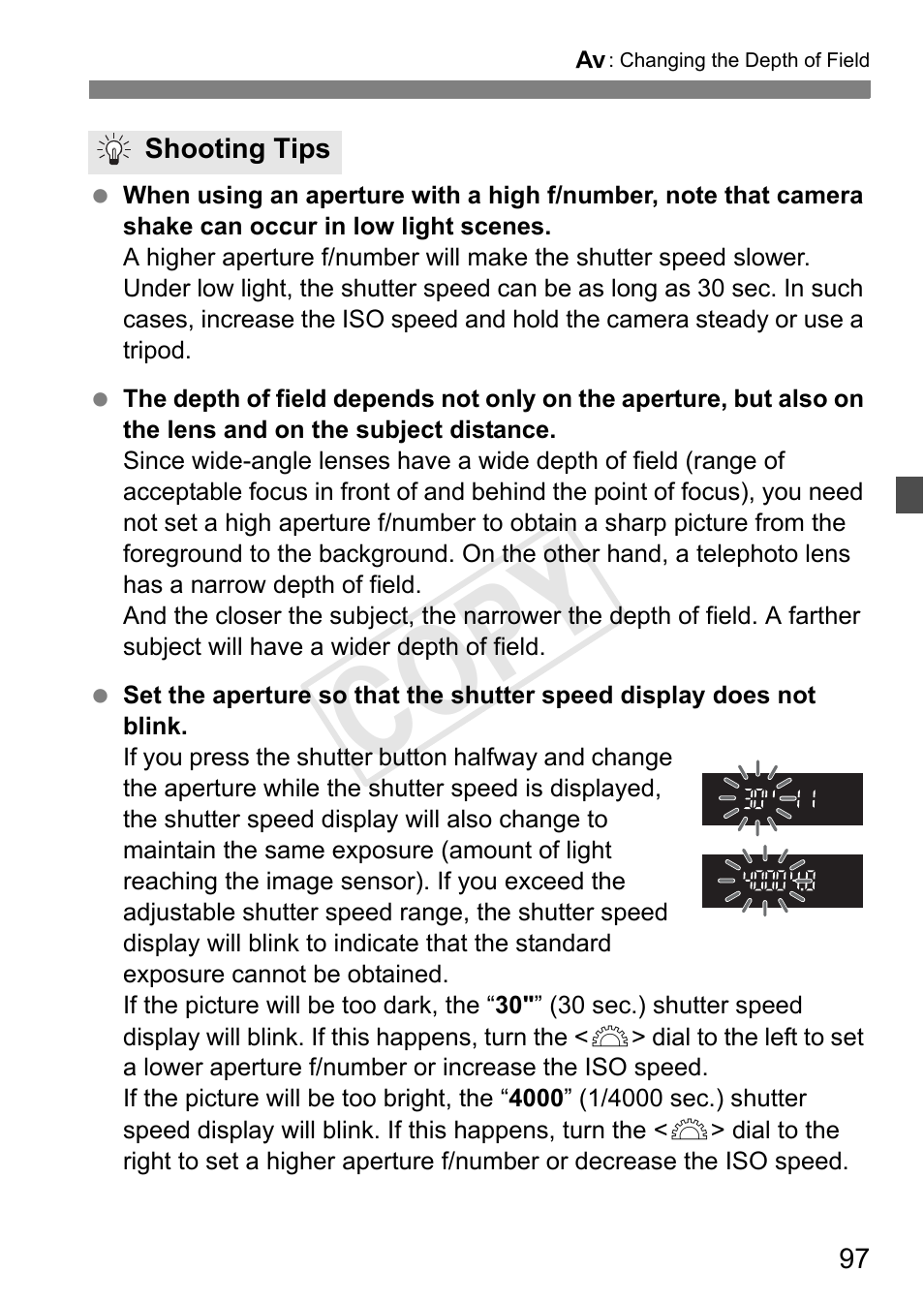 Cop y | Canon EOS Rebel T3i 18-55mm IS II Lens Kit User Manual | Page 97 / 324