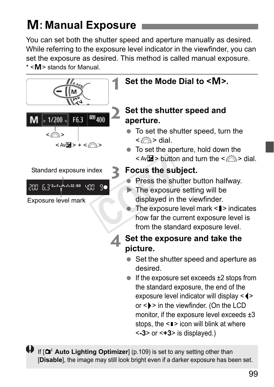 Cop y | Canon EOS Rebel T3i 18-55mm IS II Lens Kit User Manual | Page 99 / 324