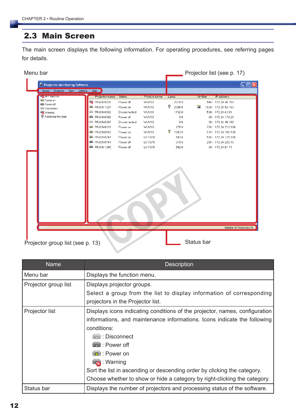 Cop y | Canon REALIS SX80 MARK II User Manual | Page 12 / 25