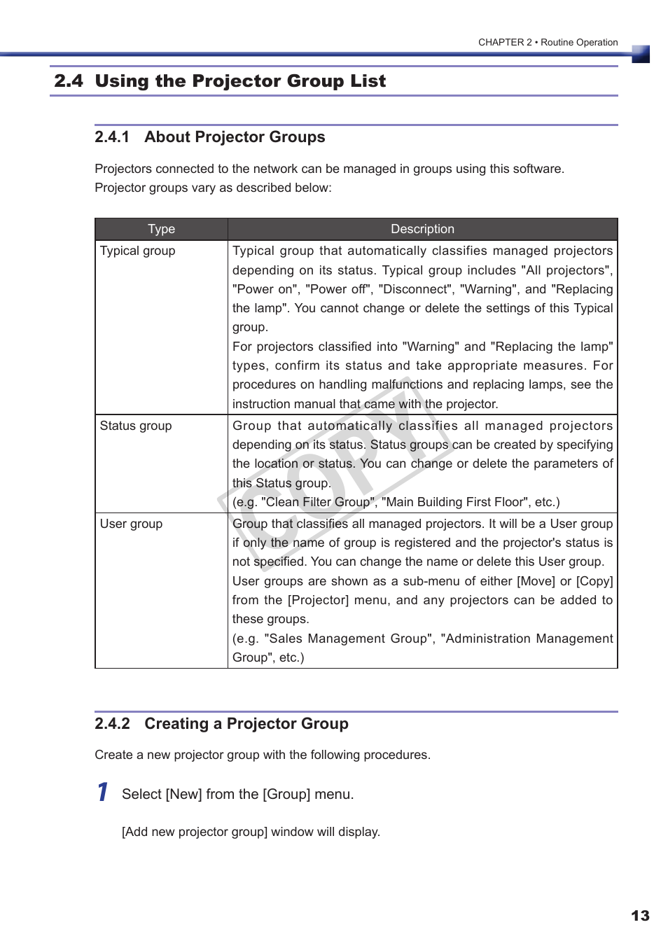 Cop y | Canon REALIS SX80 MARK II User Manual | Page 13 / 25