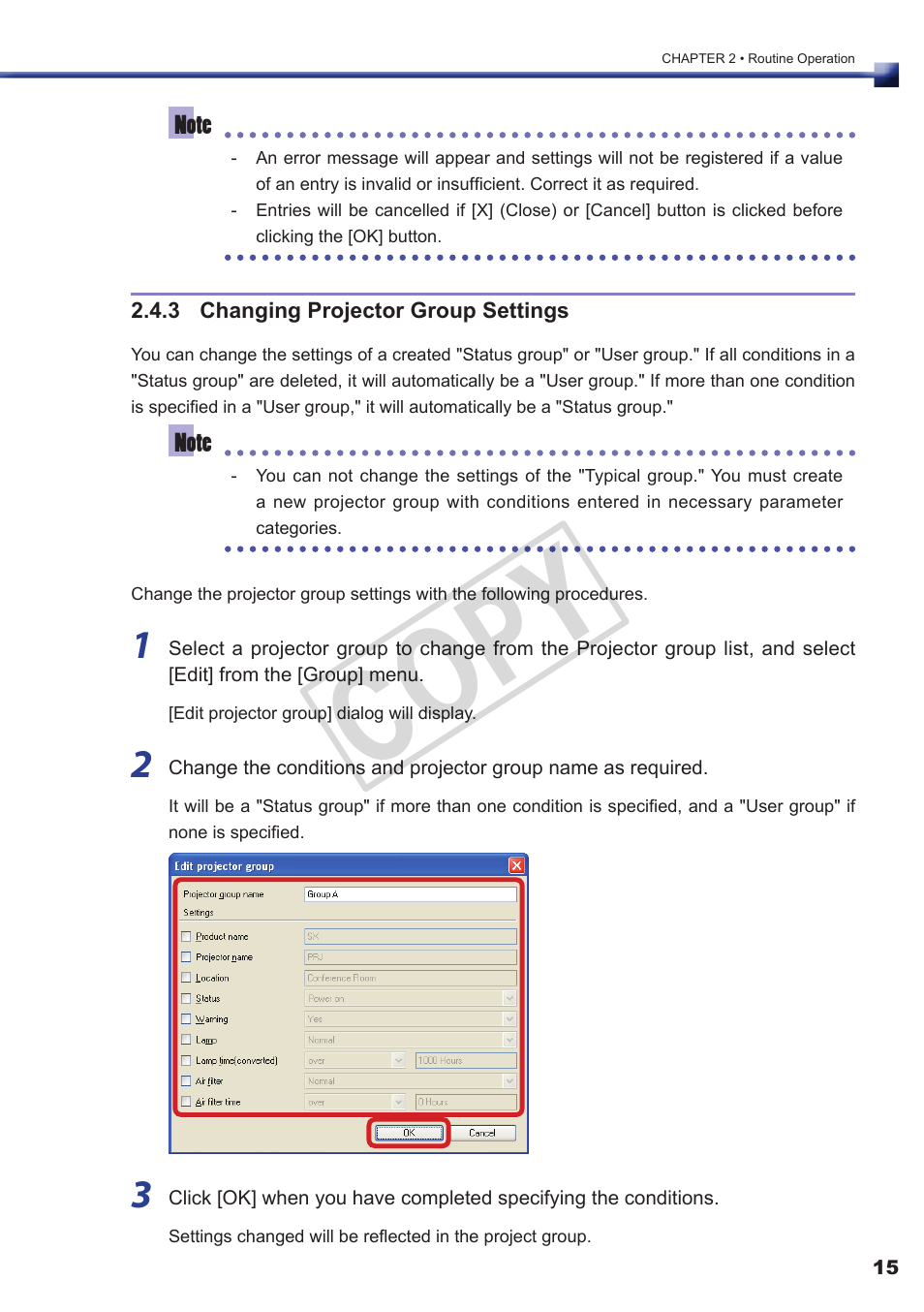 Cop y | Canon REALIS SX80 MARK II User Manual | Page 15 / 25