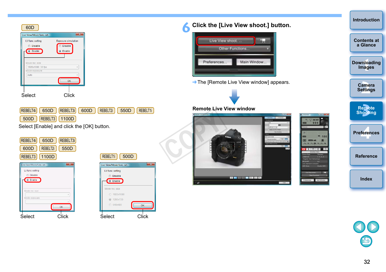 Cop y | Canon EOS Rebel T3i 18-55mm IS II Lens Kit User Manual | Page 33 / 102