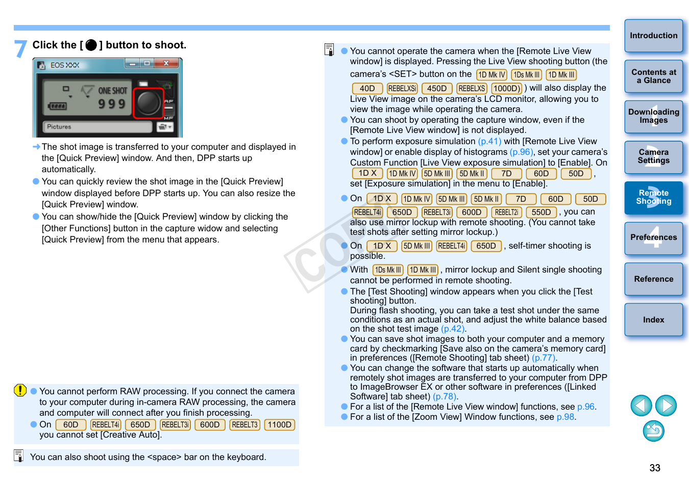 Cop y | Canon EOS Rebel T3i 18-55mm IS II Lens Kit User Manual | Page 34 / 102
