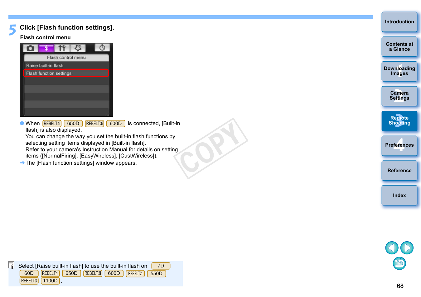 Cop y | Canon EOS Rebel T3i 18-55mm IS II Lens Kit User Manual | Page 69 / 102