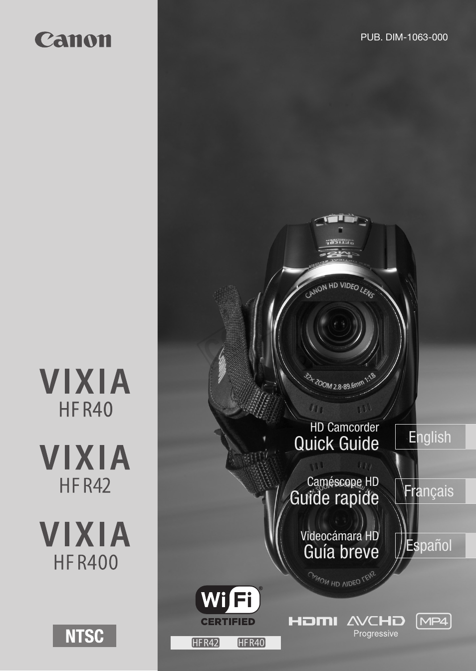 Canon VIXIA HF R400 User Manual | 37 pages