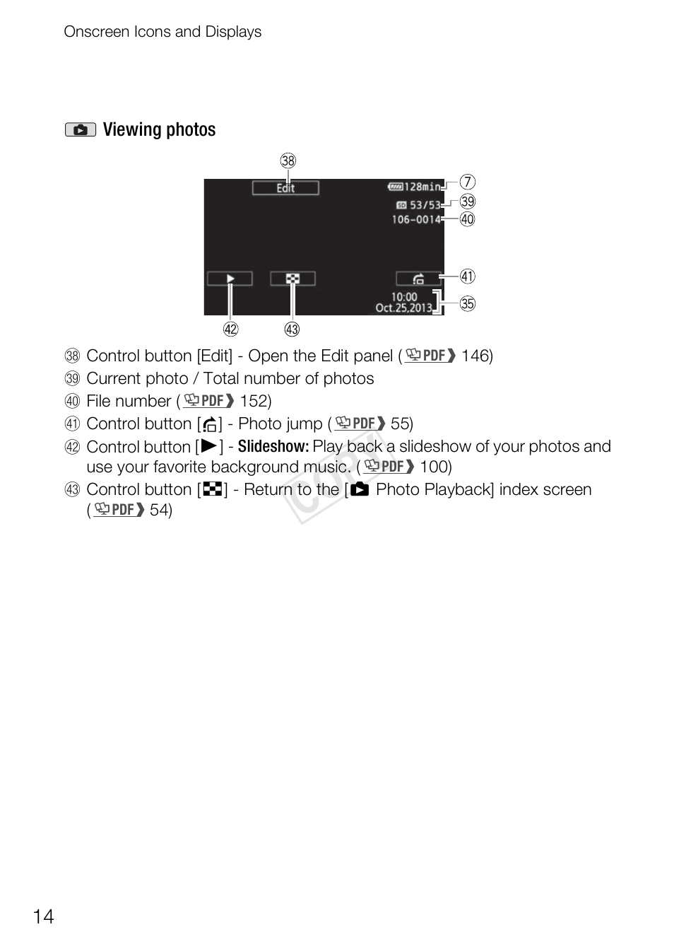 Cop y | Canon VIXIA HF R400 User Manual | Page 14 / 37