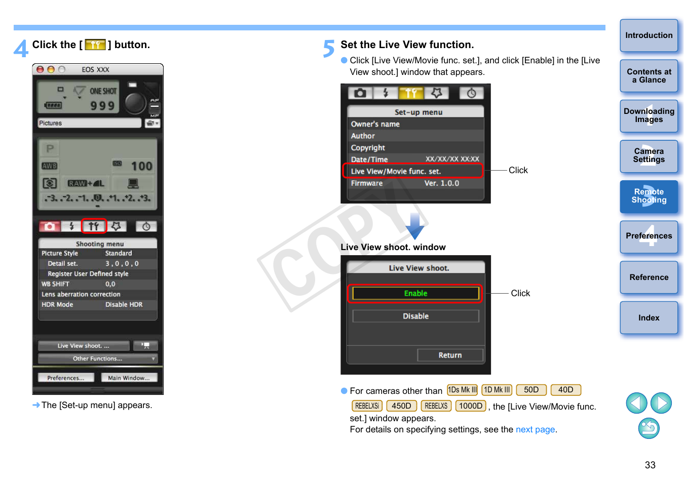 Cop y | Canon EOS Rebel T5i 18-55mm IS STM Lens Kit User Manual | Page 34 / 109