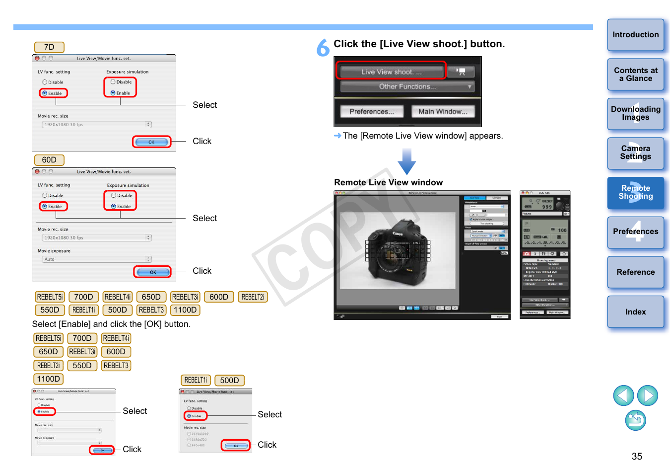 Cop y | Canon EOS Rebel T5i 18-55mm IS STM Lens Kit User Manual | Page 36 / 109