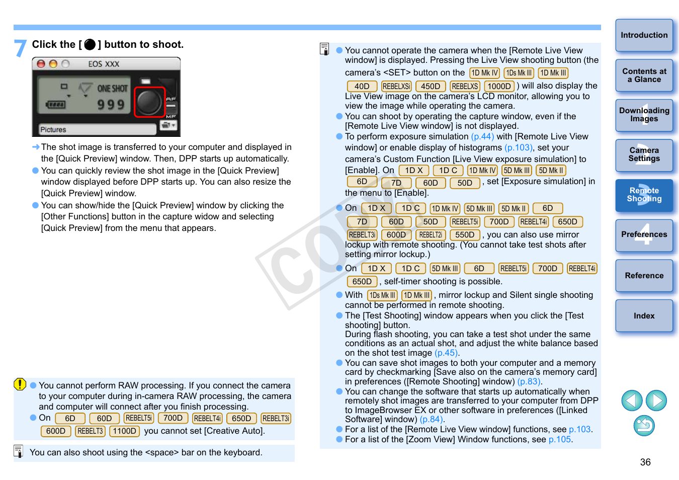 Cop y | Canon EOS Rebel T5i 18-55mm IS STM Lens Kit User Manual | Page 37 / 109