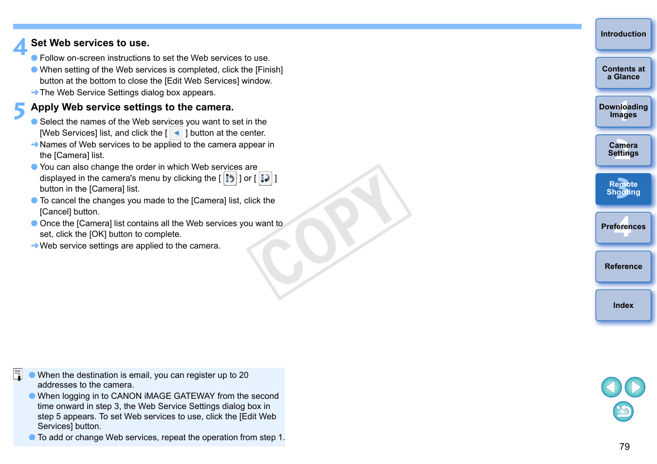 Cop y | Canon EOS Rebel T5i 18-55mm IS STM Lens Kit User Manual | Page 80 / 109