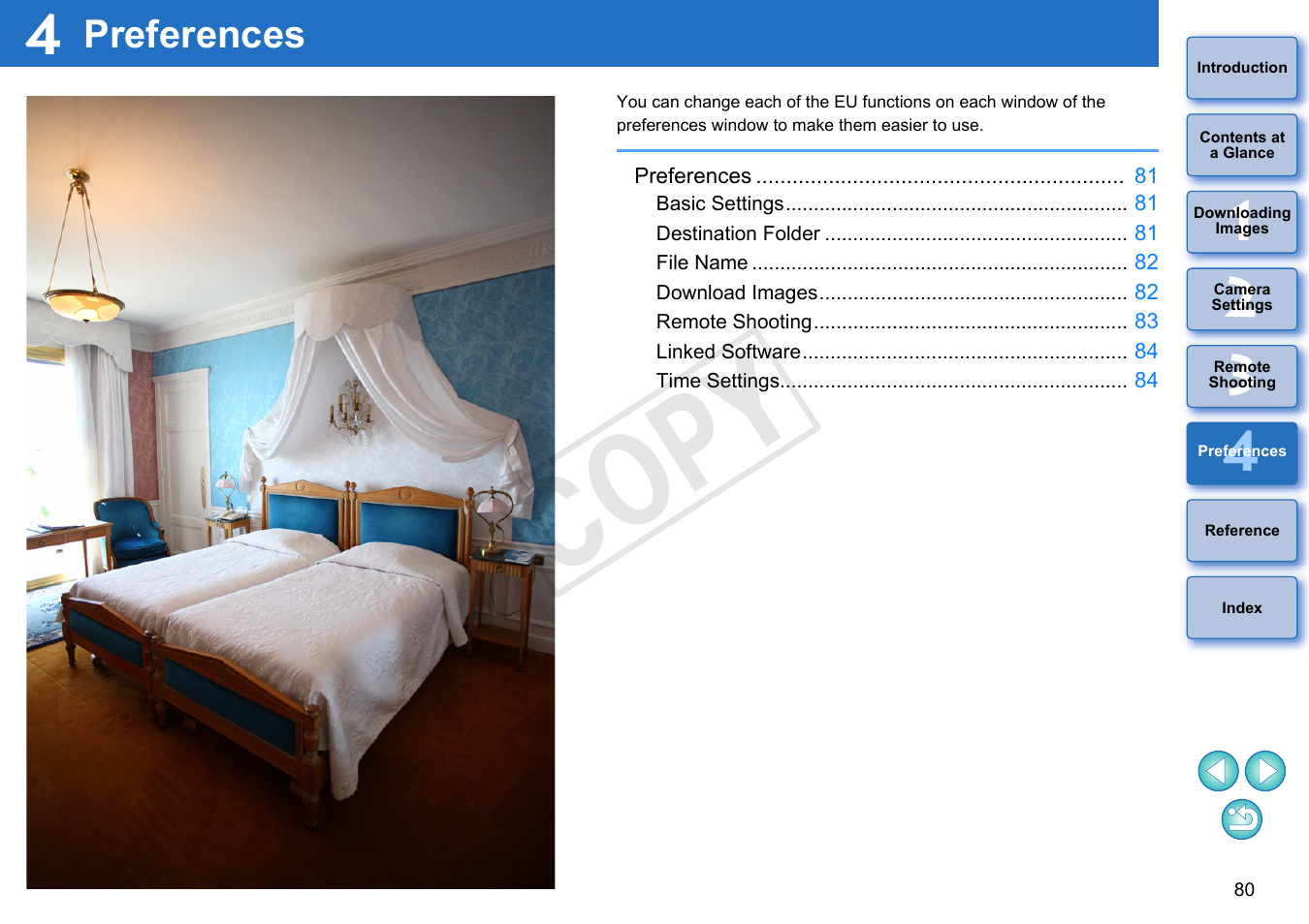 Preferences, Cop y | Canon EOS Rebel T5i 18-55mm IS STM Lens Kit User Manual | Page 81 / 109