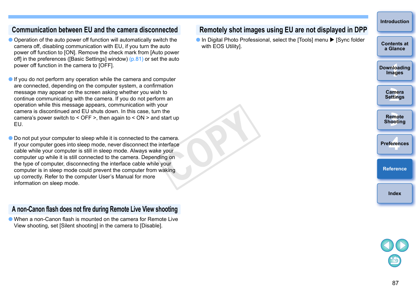 Cop y | Canon EOS Rebel T5i 18-55mm IS STM Lens Kit User Manual | Page 88 / 109