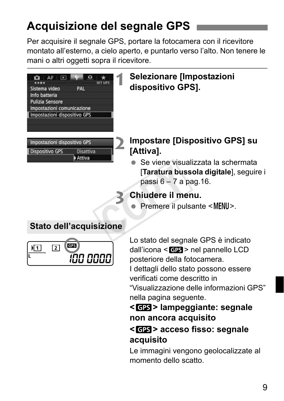 Cop y | Canon GPS Receiver GP-E1 User Manual | Page 107 / 228