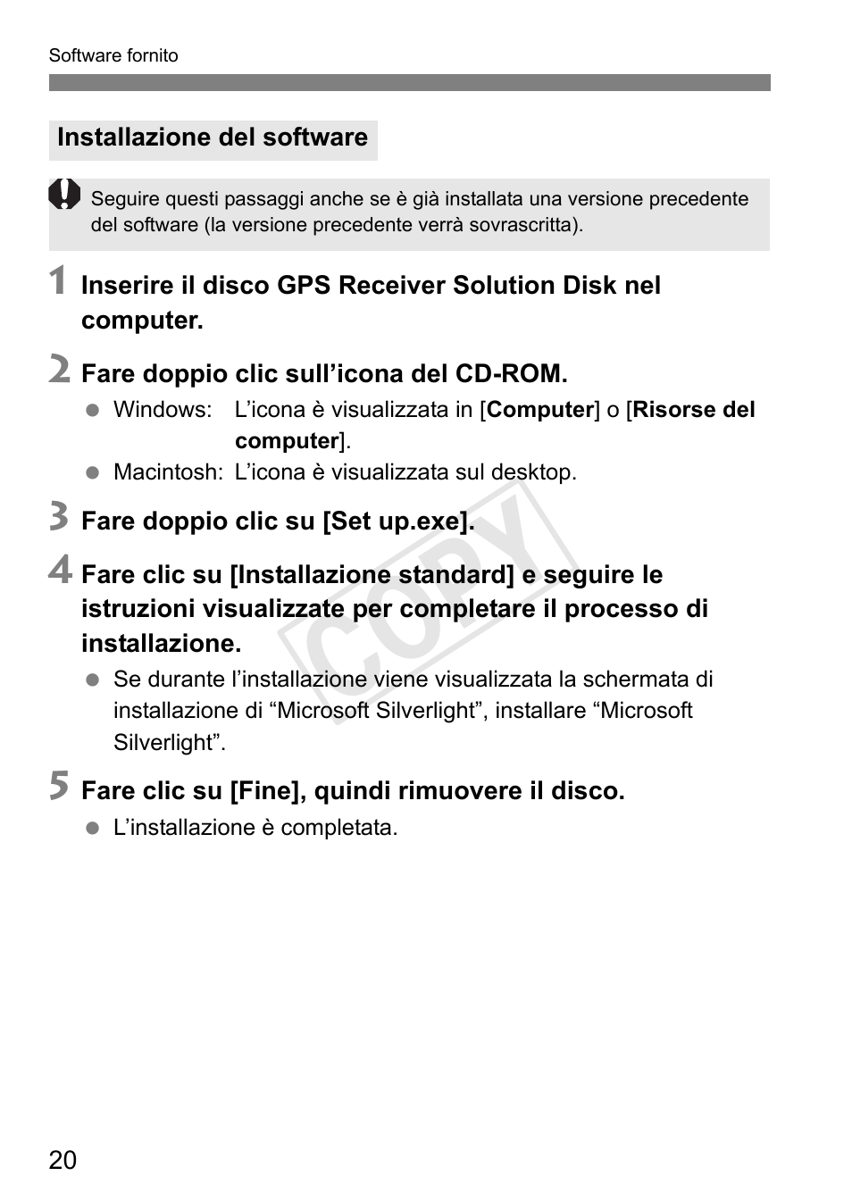 Cop y | Canon GPS Receiver GP-E1 User Manual | Page 118 / 228