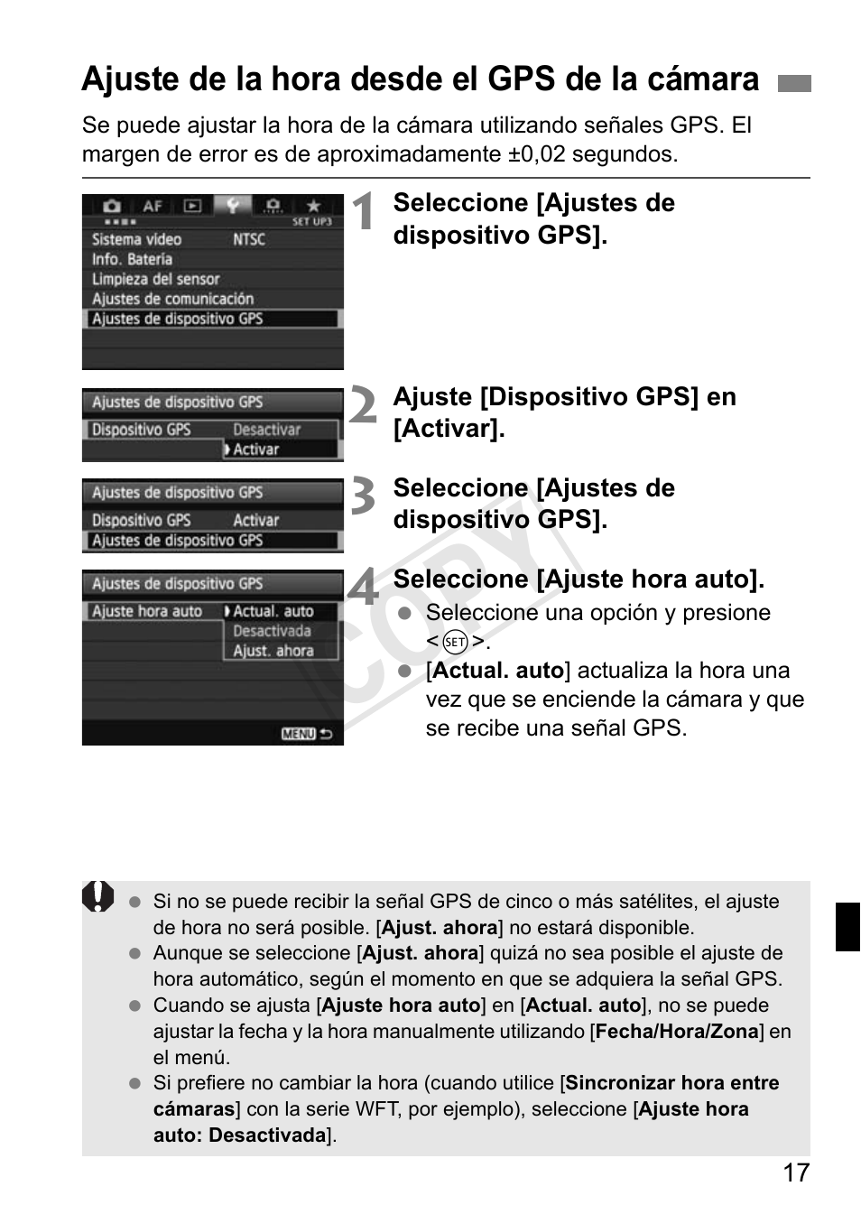 Cop y | Canon GPS Receiver GP-E1 User Manual | Page 139 / 228