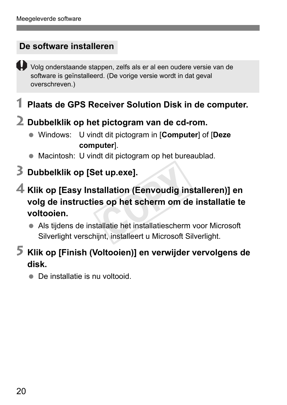 Cop y | Canon GPS Receiver GP-E1 User Manual | Page 166 / 228