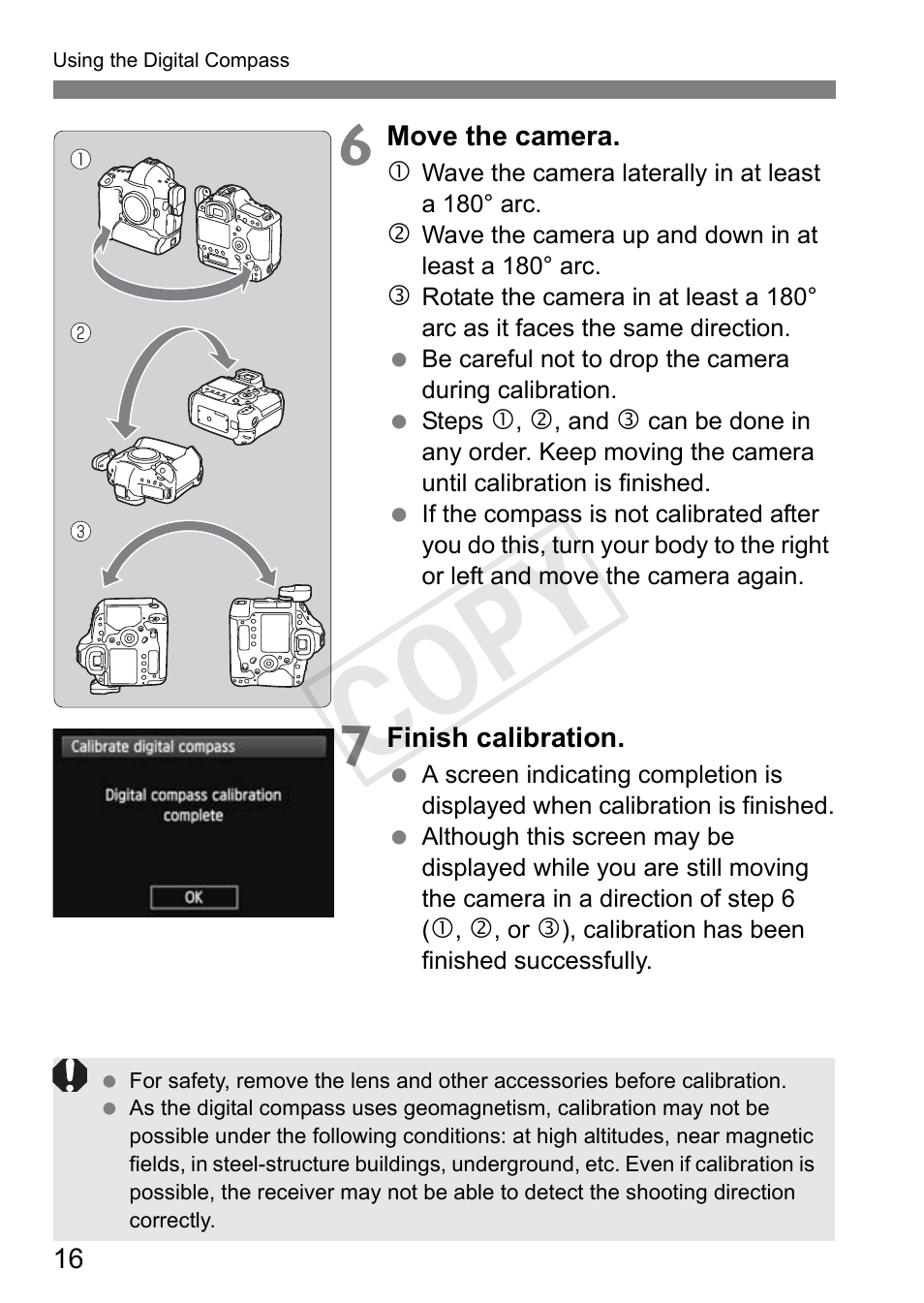 Cop y | Canon GPS Receiver GP-E1 User Manual | Page 42 / 228