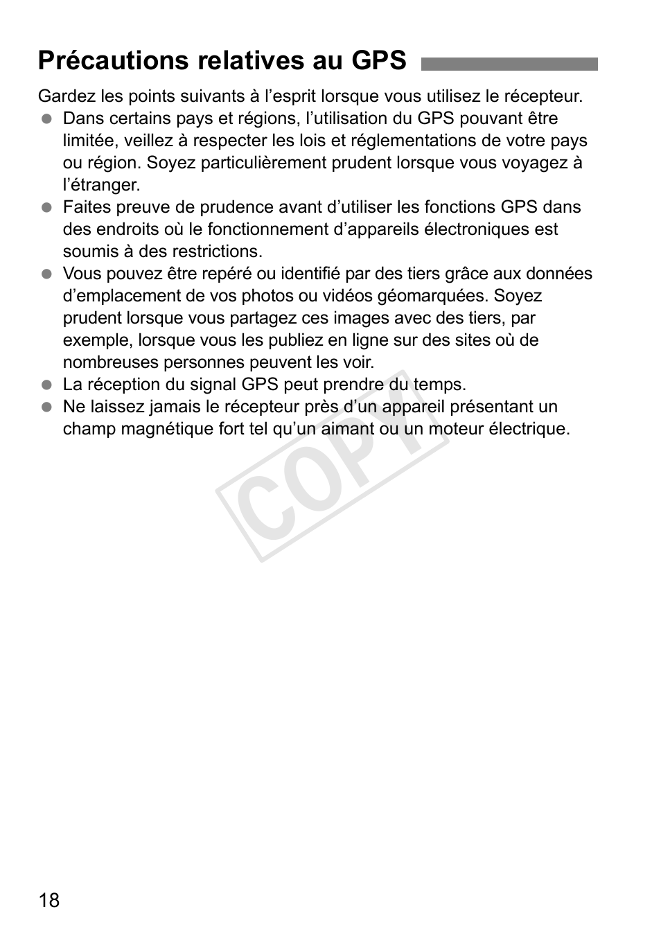 Cop y | Canon GPS Receiver GP-E1 User Manual | Page 68 / 228
