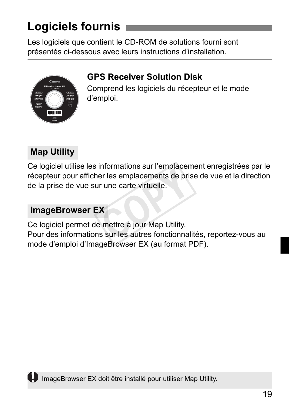 Cop y | Canon GPS Receiver GP-E1 User Manual | Page 69 / 228