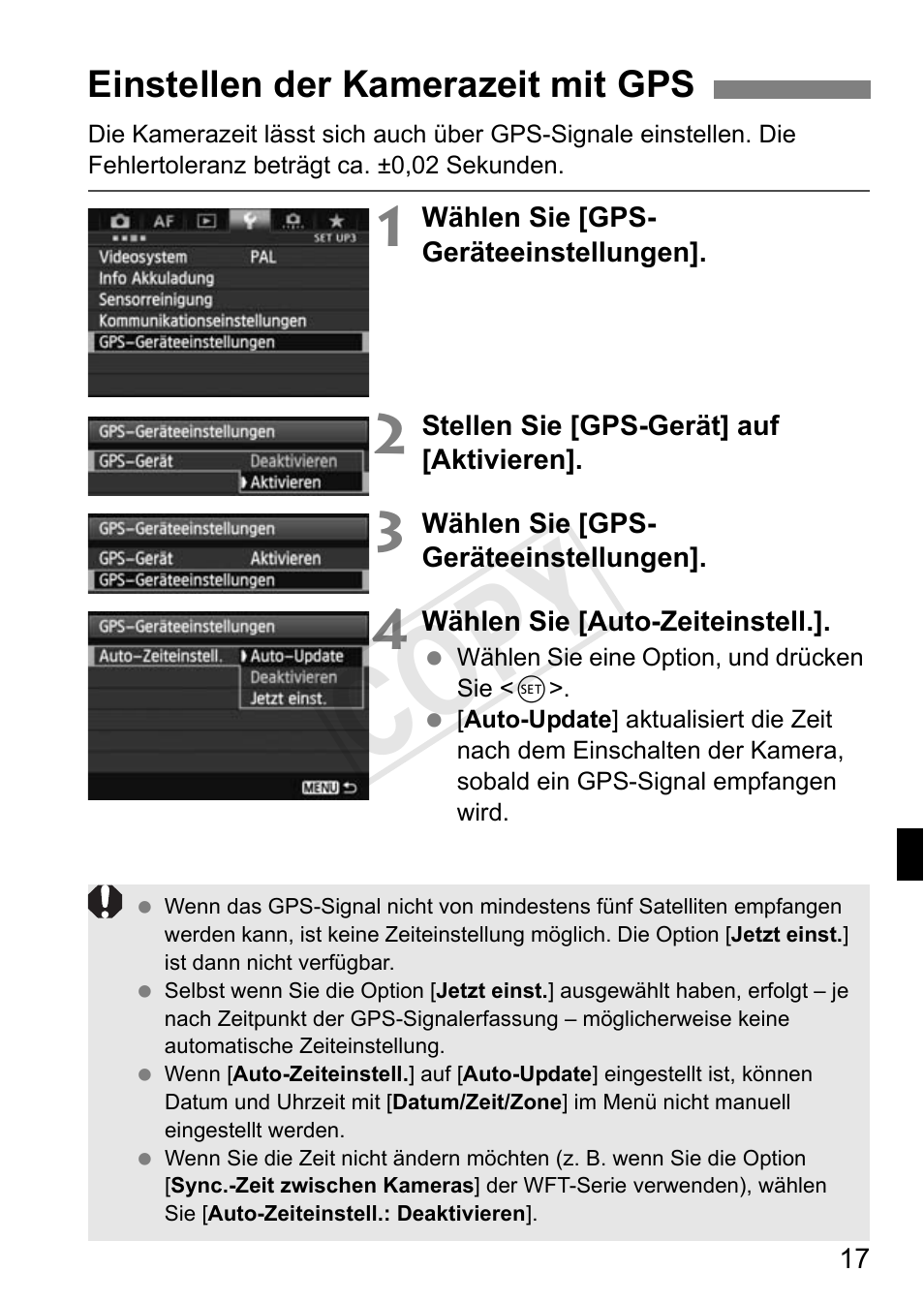 Cop y | Canon GPS Receiver GP-E1 User Manual | Page 91 / 228