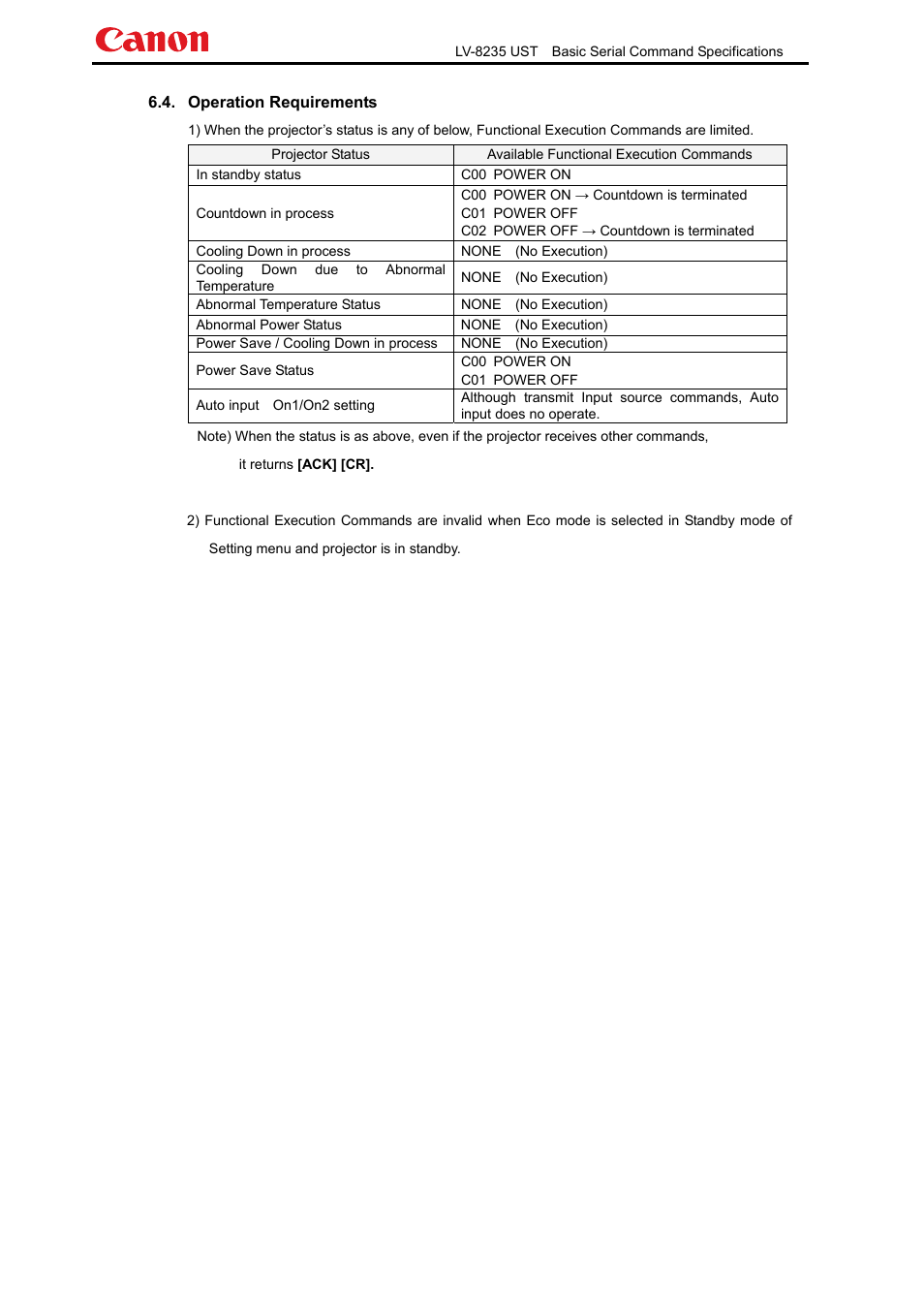 Canon LV-8235 UST User Manual | Page 11 / 26