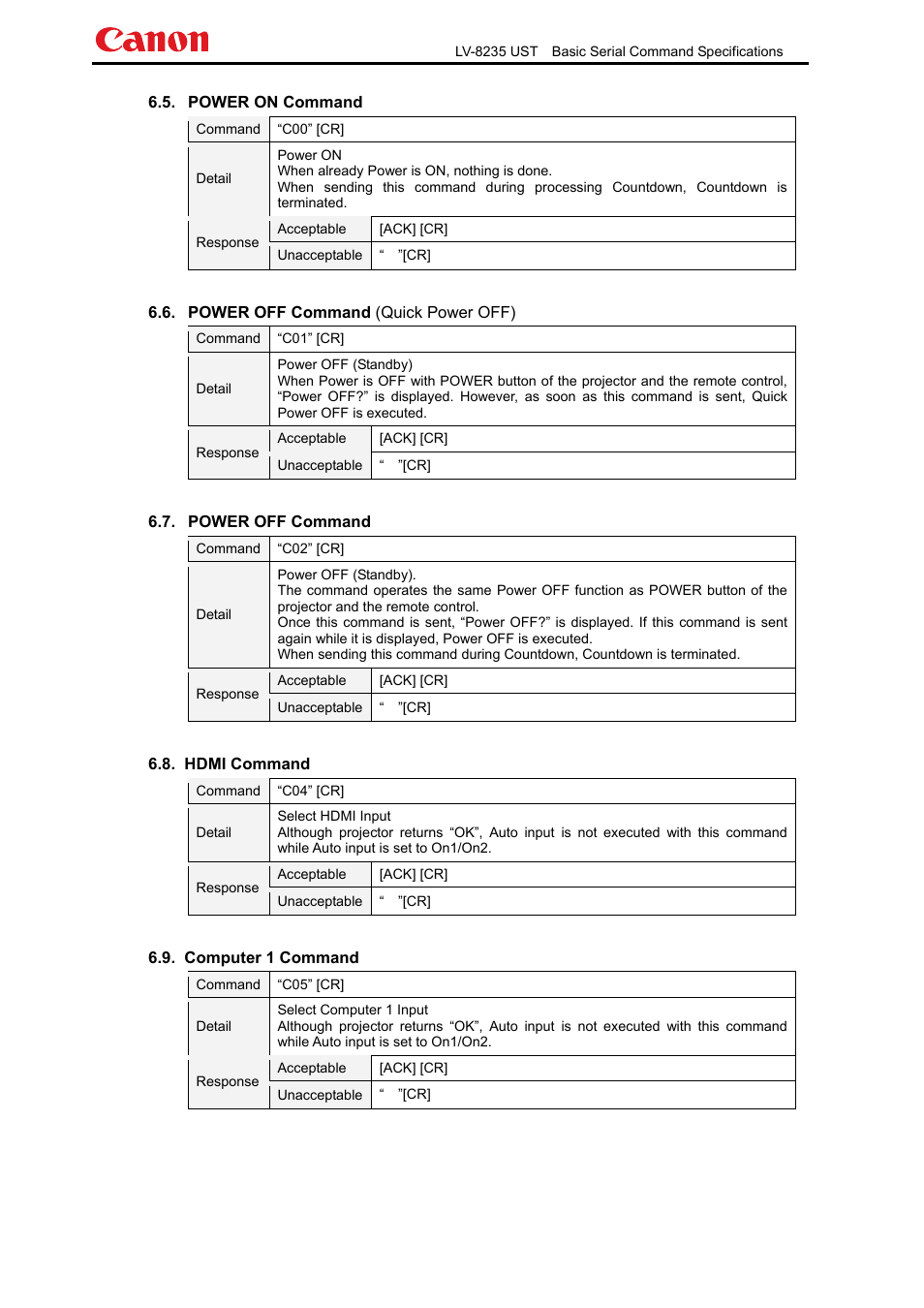 Canon LV-8235 UST User Manual | Page 12 / 26