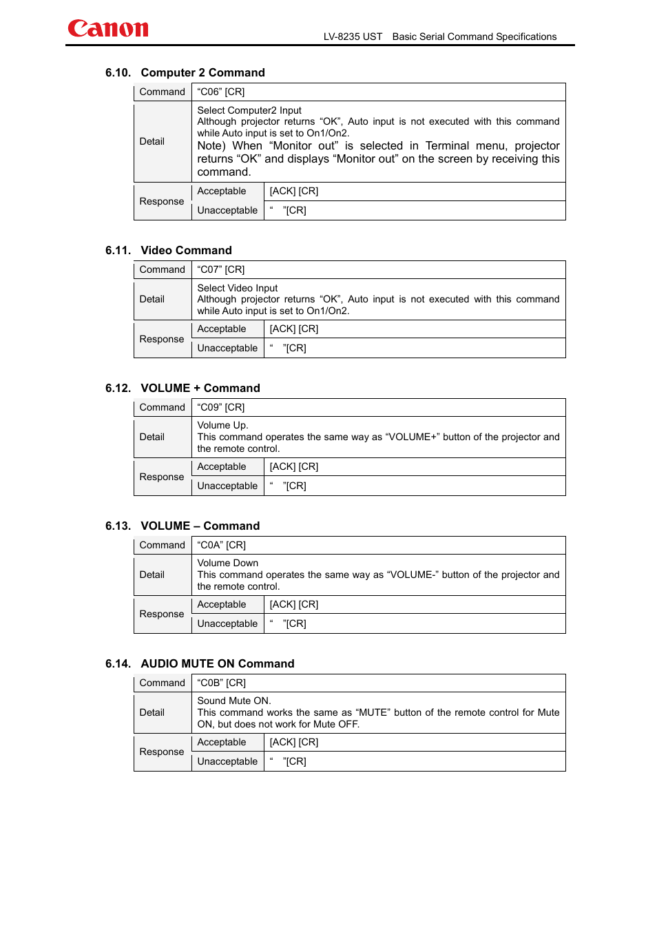 Canon LV-8235 UST User Manual | Page 13 / 26