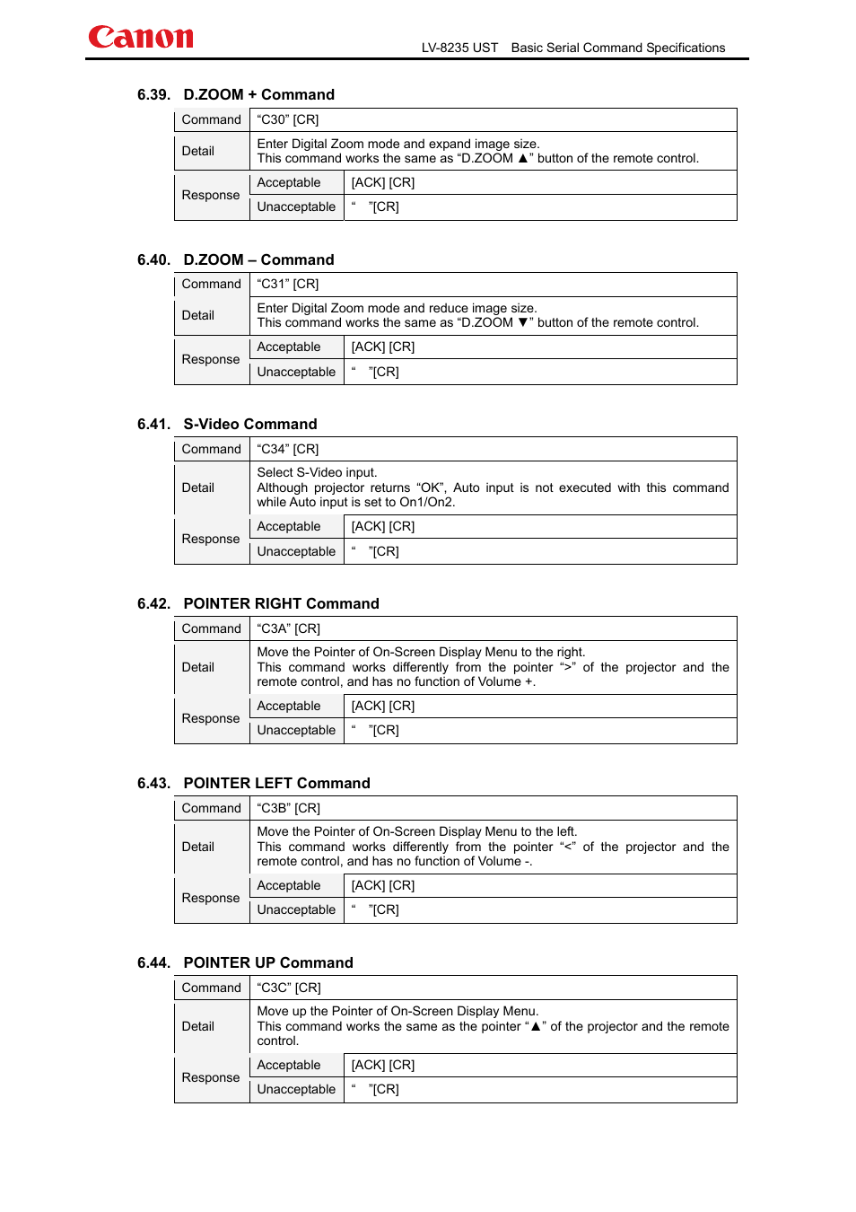 Canon LV-8235 UST User Manual | Page 18 / 26