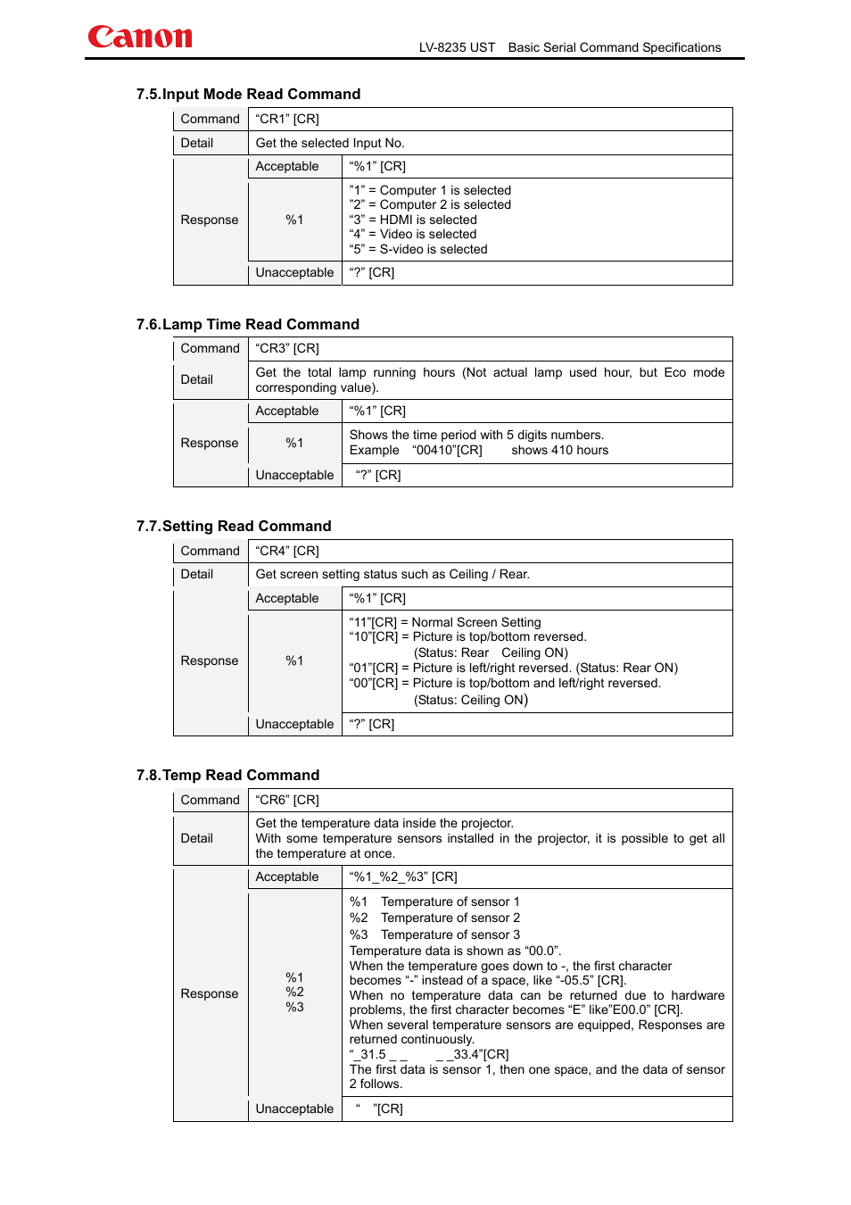 Canon LV-8235 UST User Manual | Page 25 / 26