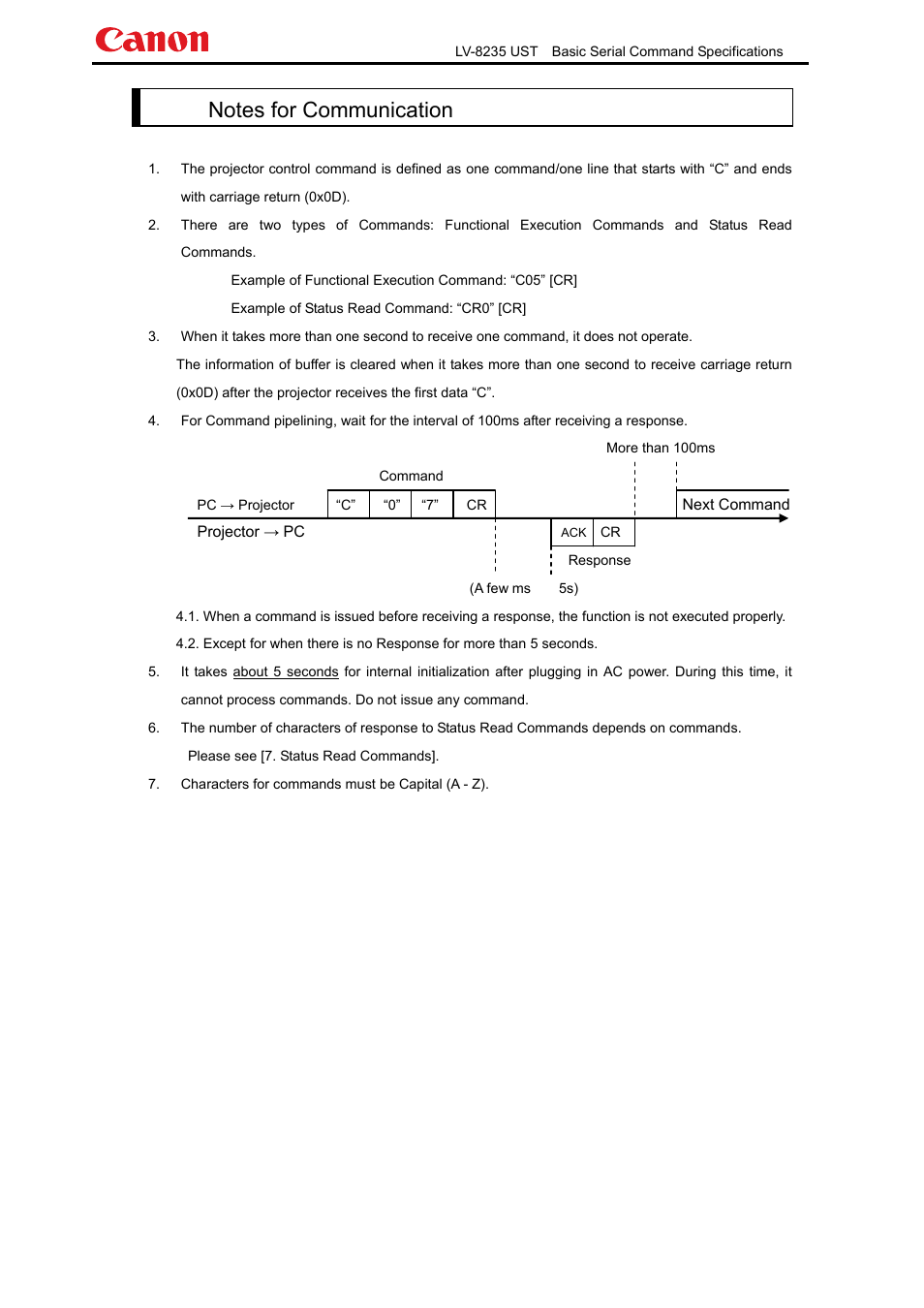 Canon LV-8235 UST User Manual | Page 6 / 26