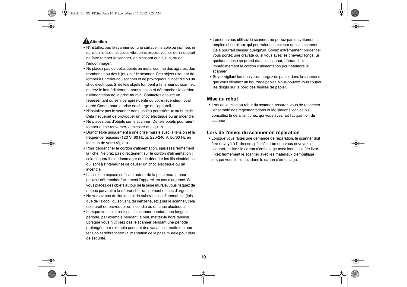 Canon imageFORMULA DR-C130 Document Scanner User Manual | Page 27 / 50